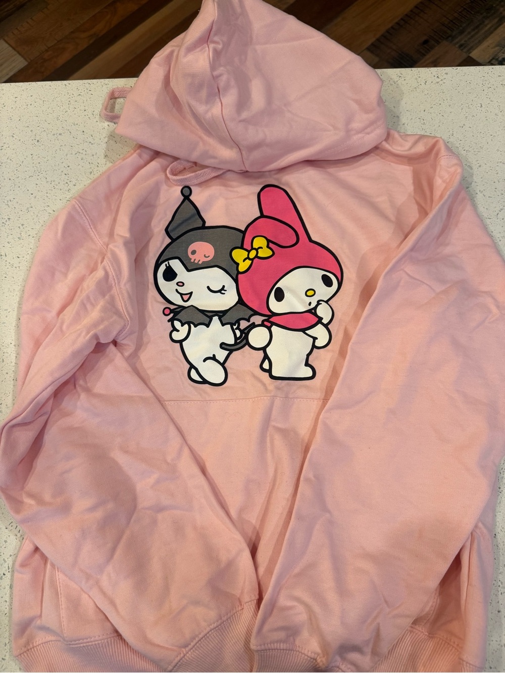 Hello Kitty Pink Character Hoodie with My Melody & Kuromi